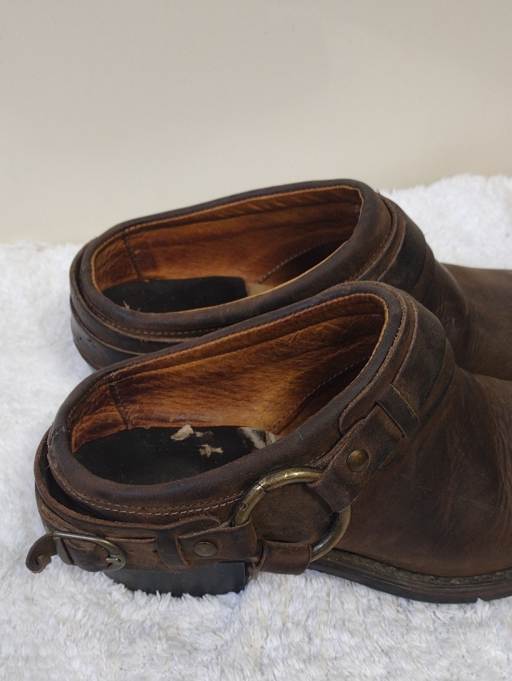 Frye Women's Leather Boots Slip-On Clogs Size 8 - Picture 5 of 11